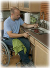 Wheelchair accessible sink